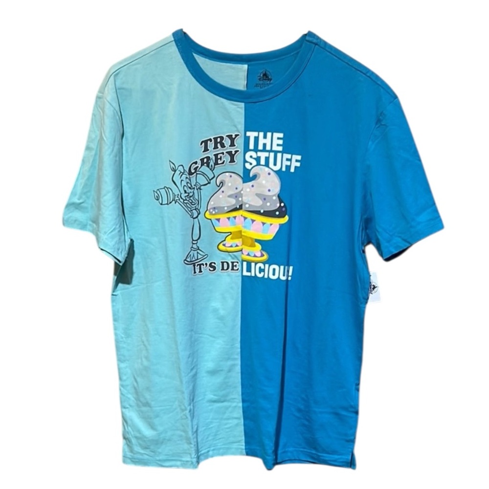 Disney Beauty & The Beast Grey Stuff Duo-chromatic Tee NWT Medium